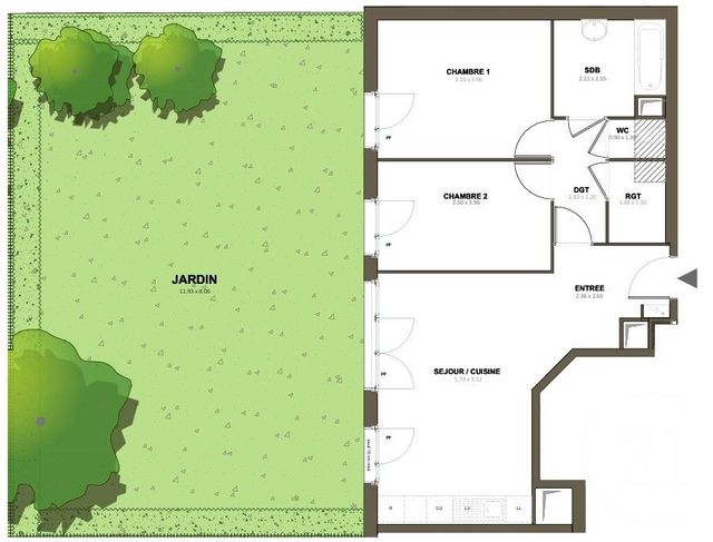 Appartement F3 à louer - 3 pièces - 61.4 m2 - EPINAY SUR ORGE - 91 - ILE-DE-FRANCE - Century 21 Agence Prévost